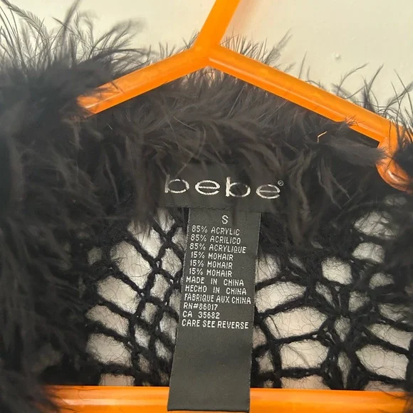 Bebe Elegant Black Long Knitted Duster - Picture 10 of 11